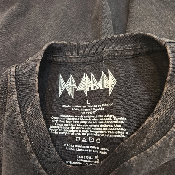 VINTAGE INSPIRED DEF LEPPARD 1983 BAND TOUR TANK T-SHIRT SIZE LARGE - Picture 7 of 9